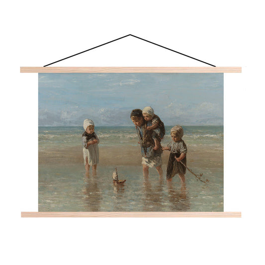 Textielposter Kinderen der Zee