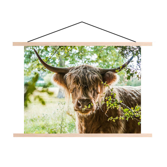 Textielposter Vredige Hooglander
