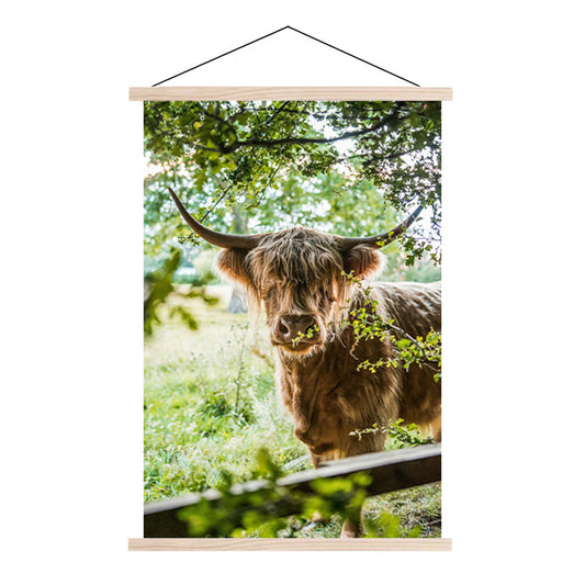 Textielposter Vredige Hooglander