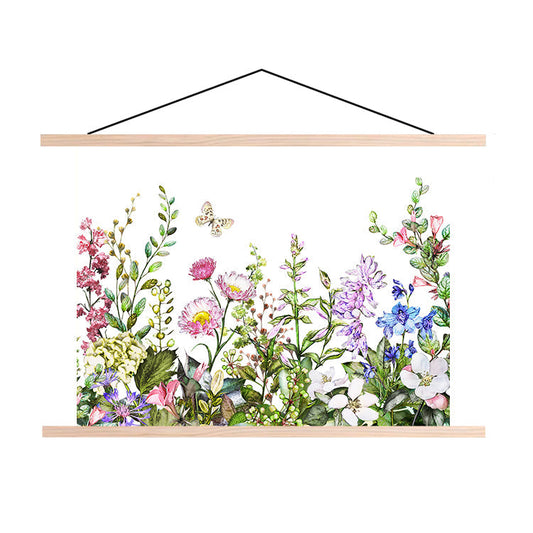 Textielposter Weidebloemen in de Zomer