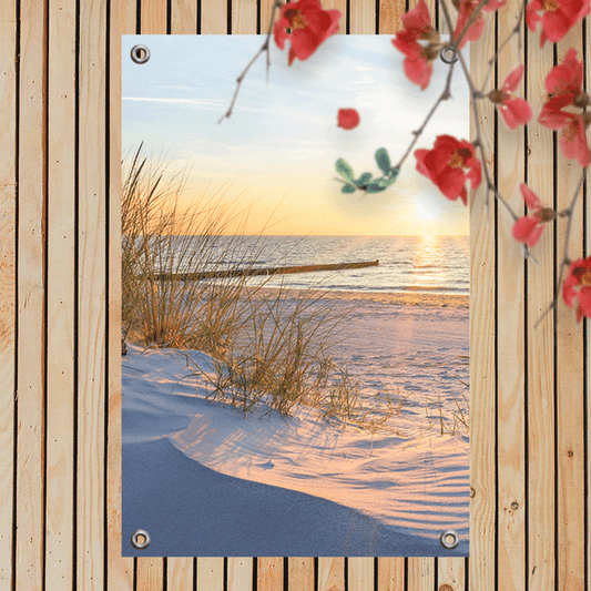 Tuinposter Zonsondergang Baltische Zee