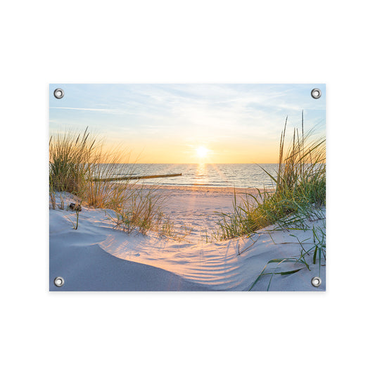 Tuinposter Zonsondergang Baltische Zee