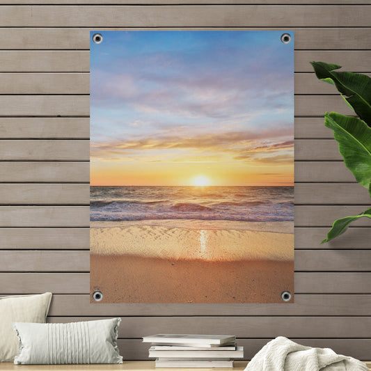 Tuinposter Zonsondergang