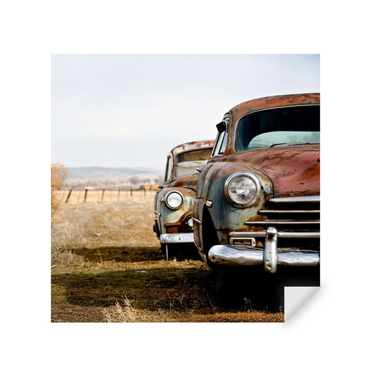 Muursticker - Vintage Auto's