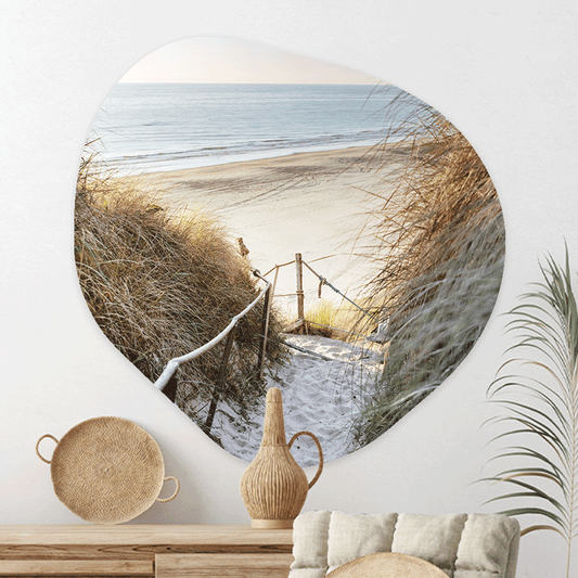 Wanddecoratie Organisch Strandpad
