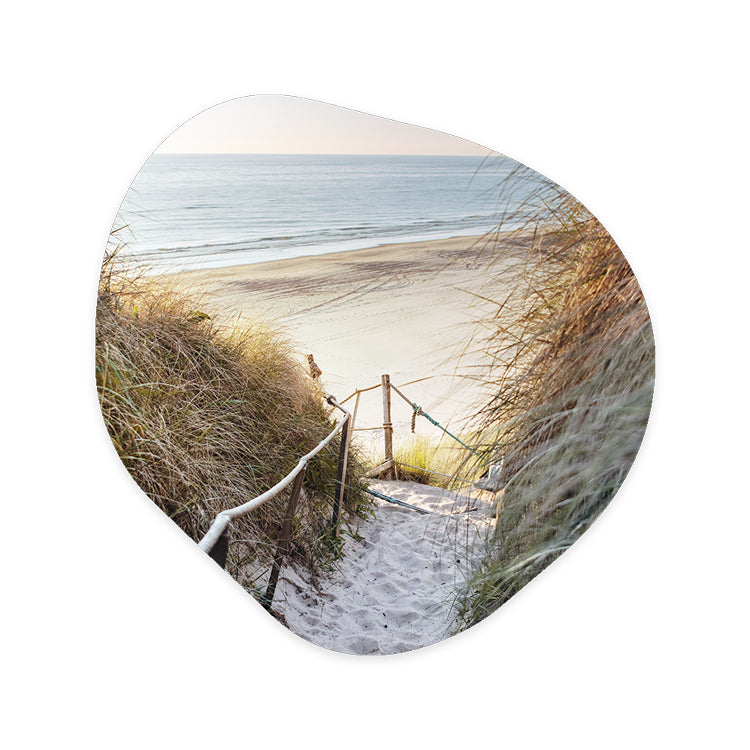 Wanddecoratie Organisch Strandpad