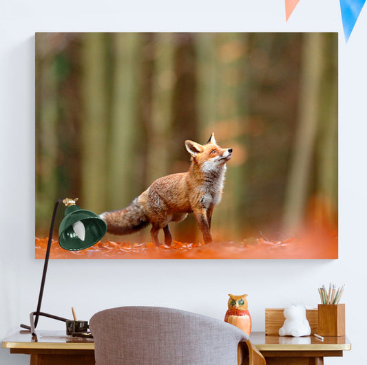 Schilderij Vos in het Woud