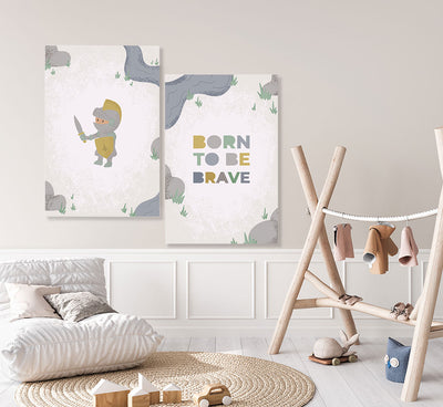 Schilderij Born To Be Brave