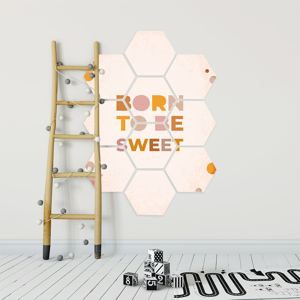 Hexagon Born to be Sweet - 58xH79 cm