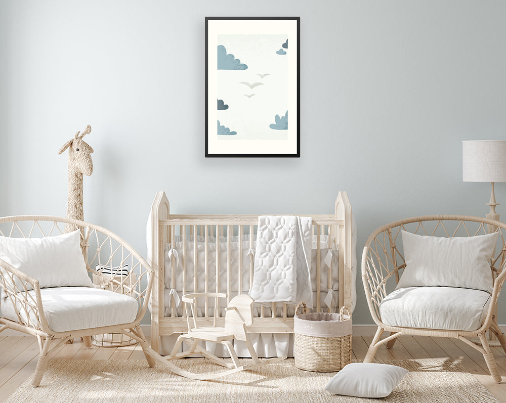 Poster in lijst Born to be Free Vogels