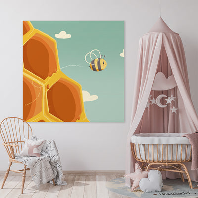 Schilderij Bee Happy